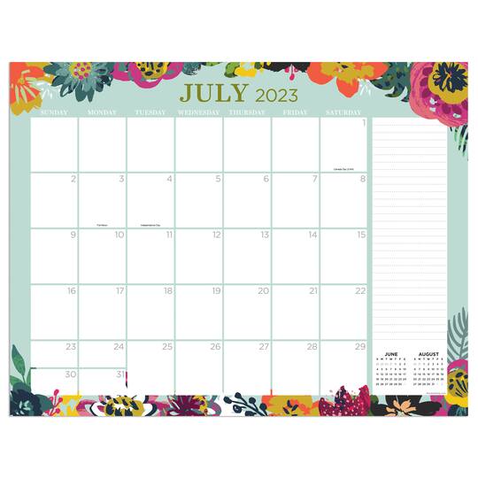 TF Publishing 2023 2024 Floral Large Desk Pad Monthly Blotter tf-publishing-2023-2024-floral-large-desk-pad-monthly-blotter